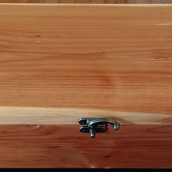 Large Hand-crafted Cedar Collectibles Box