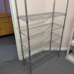 4 Tier Heavy Duty Metal Rack Shelf Unit Very Good Condition 