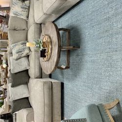 Ardsley Pewter RAF or LAF Sectional /couch /Living room set