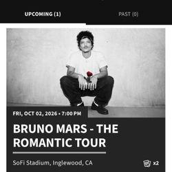 Bruno Mars Tickets 