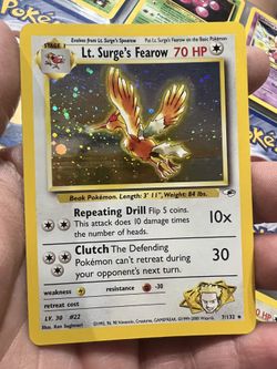 Lt. Surge’s Fearow (mint) Pokémon