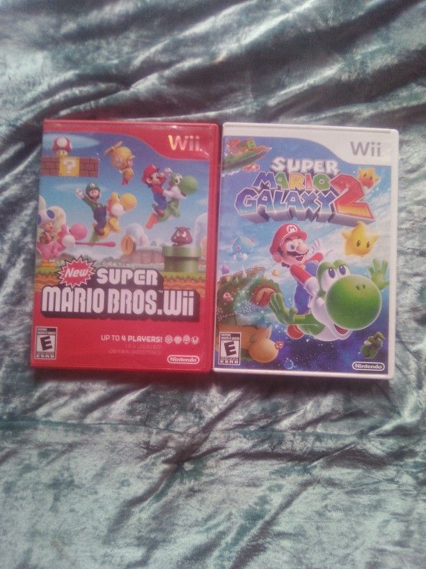 Nintendo Wii Game Soft Super Mario Galaxy+NEW Super Mario Bros.
