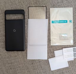 Google OEM Pixel 7 Pro Case (black) and screen protector, NEW