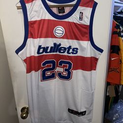 Michael Jordan Washington Bullets white jersey size xl