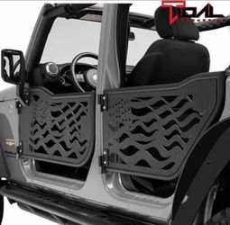 07-18 jeep wrangler jk US flag tubular doors