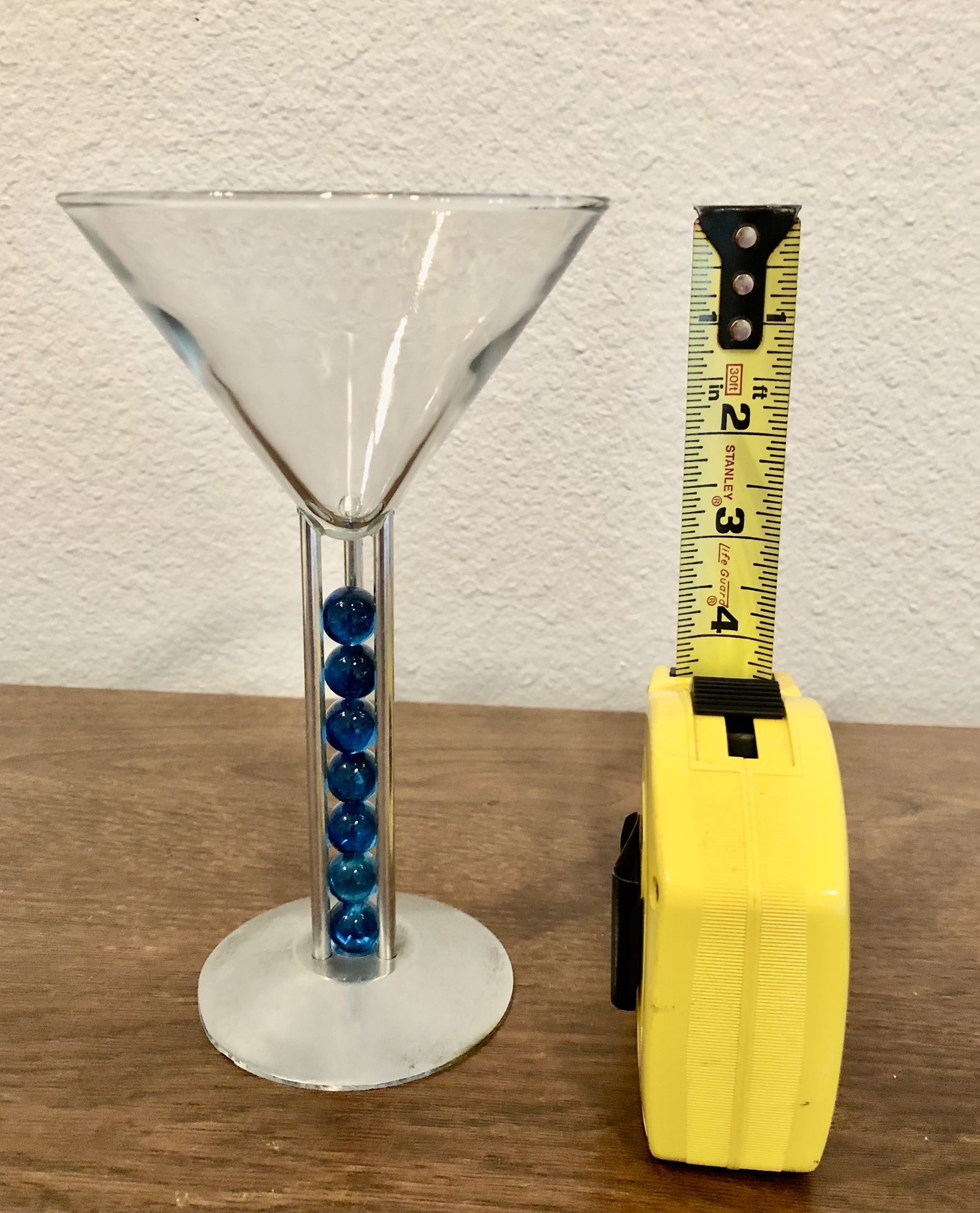 Rare 1999 Bombay Sapphire Martini Stem Glass Designed By Patricia Heller