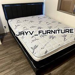 New Queen Bed Frame With Mattress 