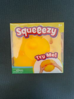 Sunny Days Jumbo Squeezy Cheese Yellow Squishy Toy Stress Relief Sensory Fun