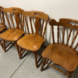 Vintage Tell City Hardwood Maple Chairs