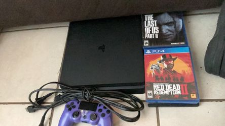 PS4 Slim 1TB in good working condition comes with 7 games($130 OBO)