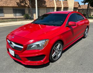 Mercedes-Benz CLA Red Sedan