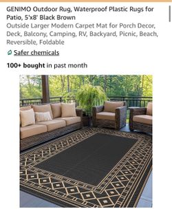GENIMO new waterproof outdoor rug 5X8