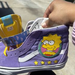 Vans Purple Tennis Shoes Lisa Simpson