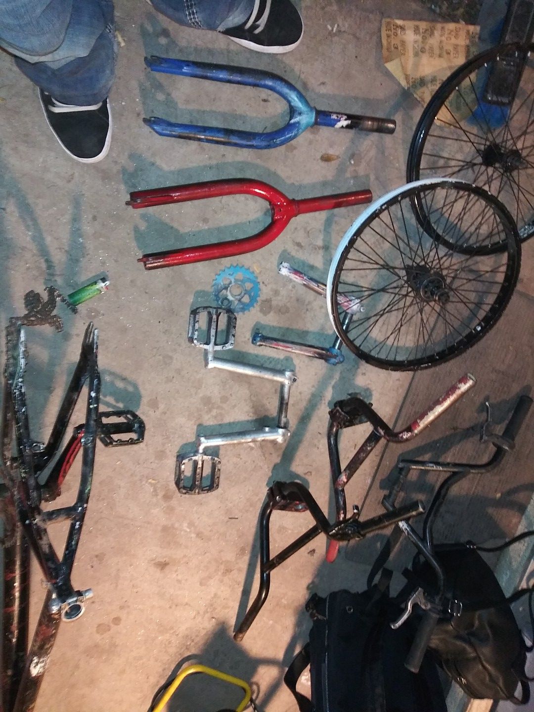 Bmx parts lot