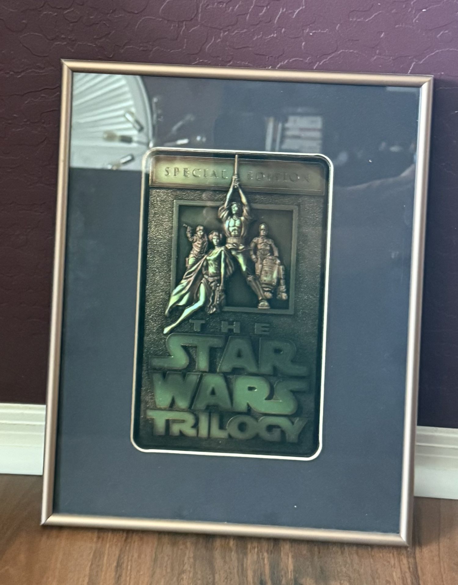 Star Wars Trilogy Special Edition Ingot Print Glass Framed