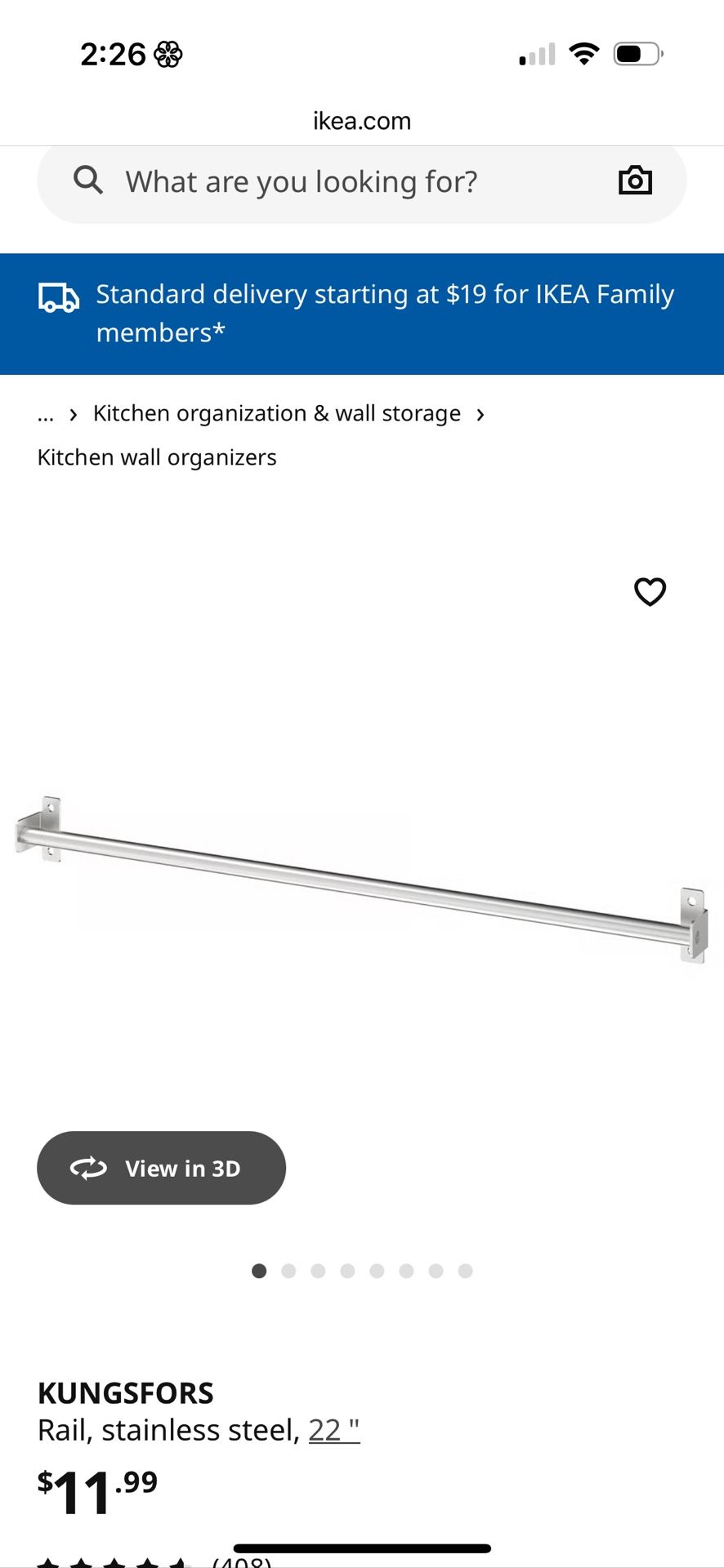 Ikea Rail Bar 