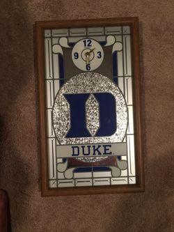 Duke Glass Clock Wall Art