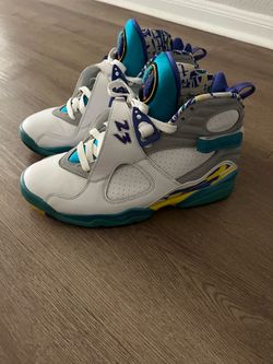 Retro 8 white Aqua