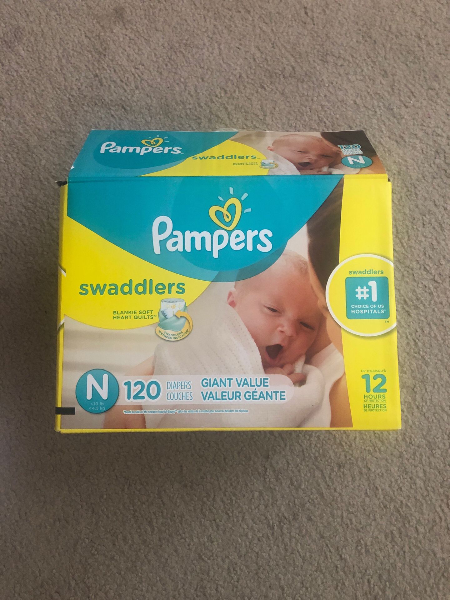 Pampers Swaddlers Newborn 90 Diapers