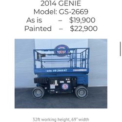 Genie 26’ Rough Terrain Scissor Lift