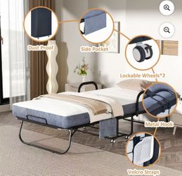 Twin Size Folding Bed 75" x 38"