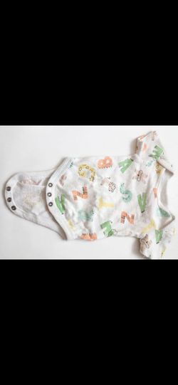 Baby Onesie with Animal ABC Print