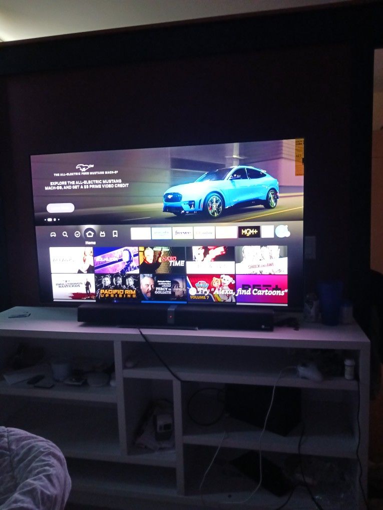 55 Inch S95b Qd Oled TV  With Sound Bar 