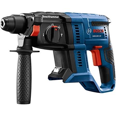 Bosch GBH18V-20 Bulldog SDS-Plus Rotary Hammer Drill and 4.0ah Battery With Rapid Charger