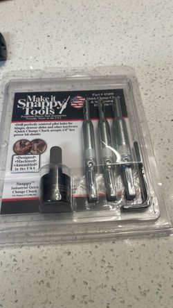 Make It Snappy Tools Quick Change Chuck & Self-Centering Hinge Bit Set