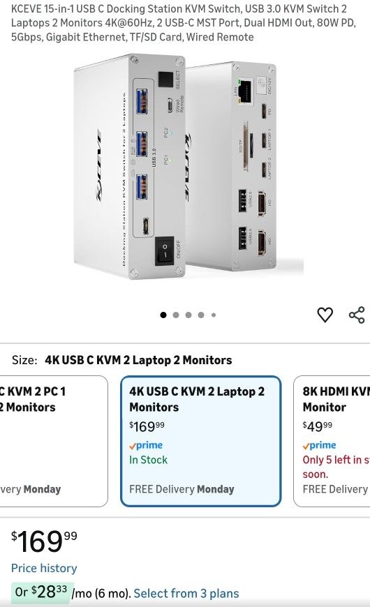 Docking station KVM Switch