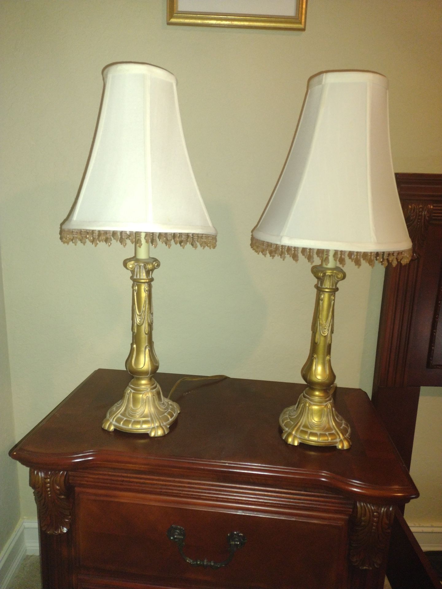 Two Lamps, 26 Inches Tall