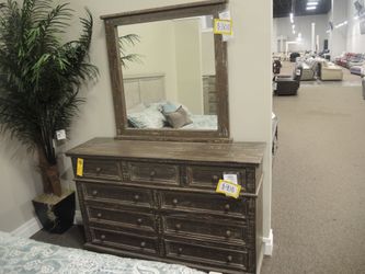 Post & Beam Charleston 9 Drawer Dresser - Weathered Dark Brown | Chest Of Drawers | Bureau