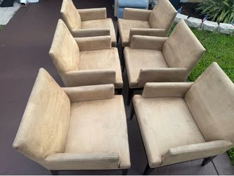 Set of 6 Contemporary Upholstered Accent Chairs – $35 Each or $180 for All Six
