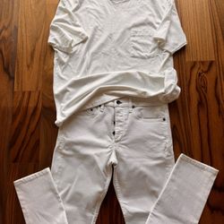 Set Rag And Bone Jeans Size 34 And Kith T Shirt 