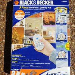 Black & Decker FW3000 5-Piece Freewire Indoor/Outdoor Starter Kit ￼