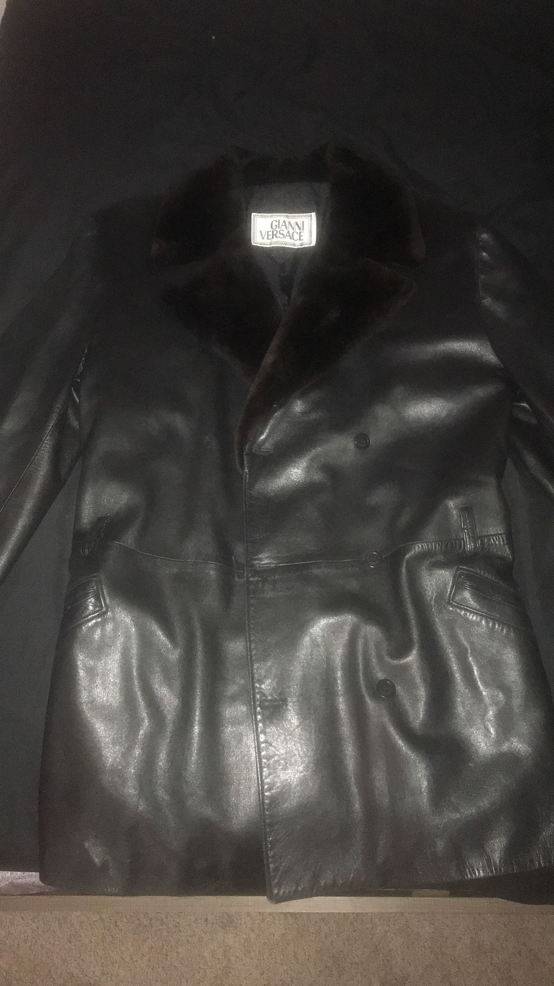 Used Versace Leather Jacket