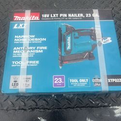 Makita 18V Pin Nailer 23ga Model/modelo XTP02Z