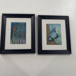 Framed Water Color Prints (2)