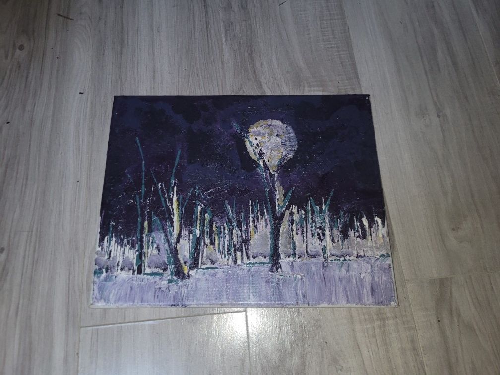 Art Lot! 4 Paintings, 1 Print, Pickup Only