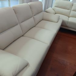 *Now Available!!!*---Best Selling Valencia Beige Leather Sofa/Loveseat Sets---Delivery And Financing Available😎