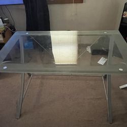 2 Glass Top Desks