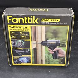 Fanttik Z100 Apex Smart Brushless Cordless Drill with Bits and Digital Display