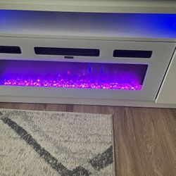 Oneinmil Fireplace TV Stand