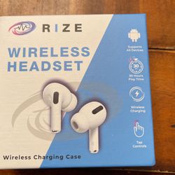 Rise Wireless Earbuds New In Box 
