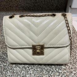 Women Cream Mini Bag