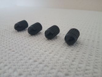 4 Piece/Set Black Tires wheel rims Air valve Caps