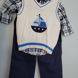 Baby/toddler Sweater Vest Set 