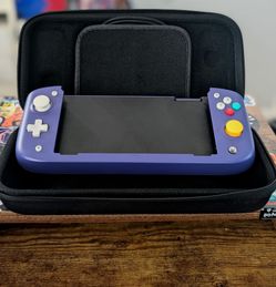CRKD Nitro Deck Retro Purple Edition & Gear Bag for Nintendo Switch