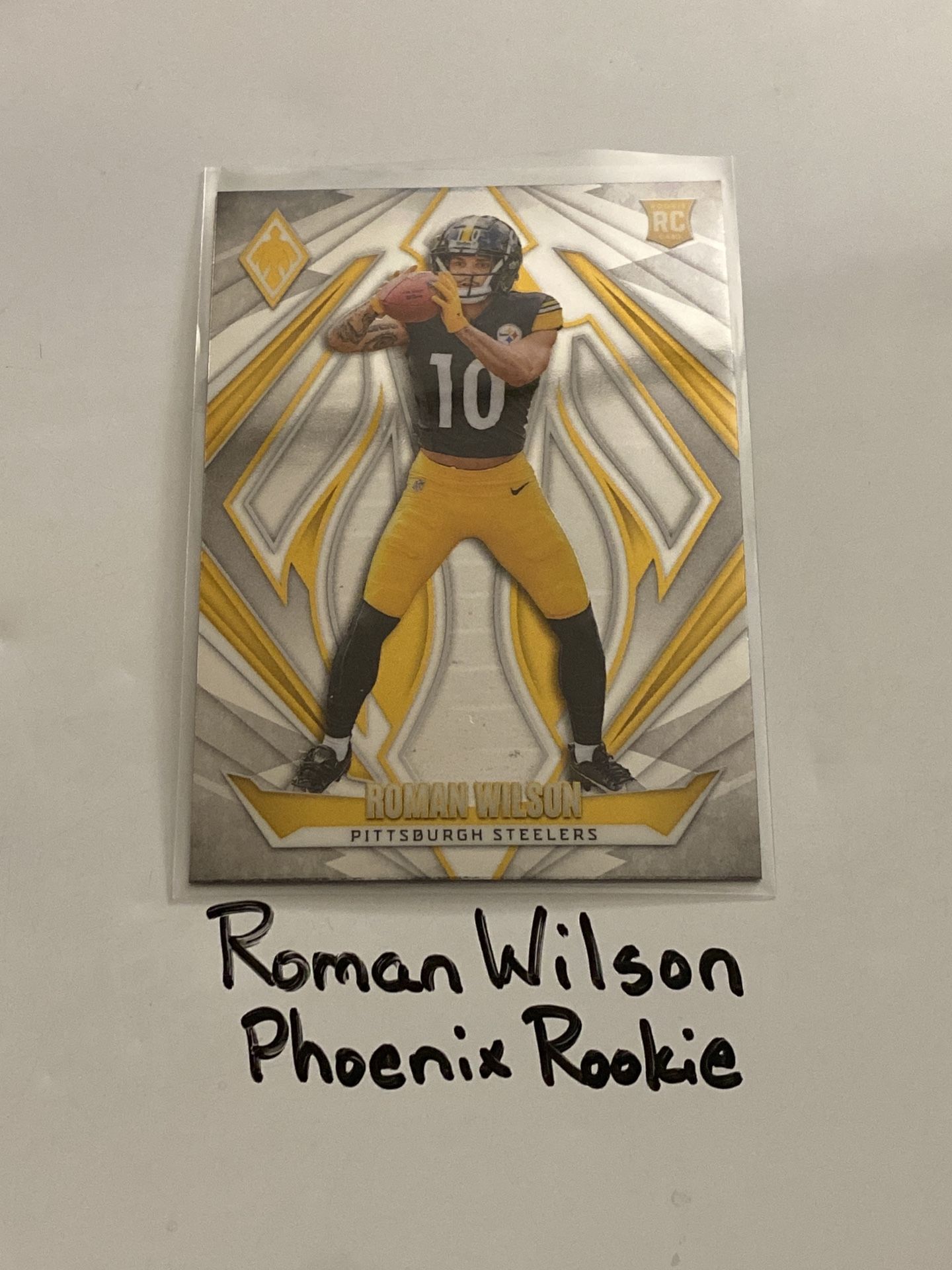 Roman Wilson Pittsburgh Steelers WR Phoenix Rookie Card.