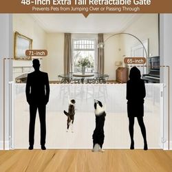 Extra Tall Retractable Gate- 120" 
